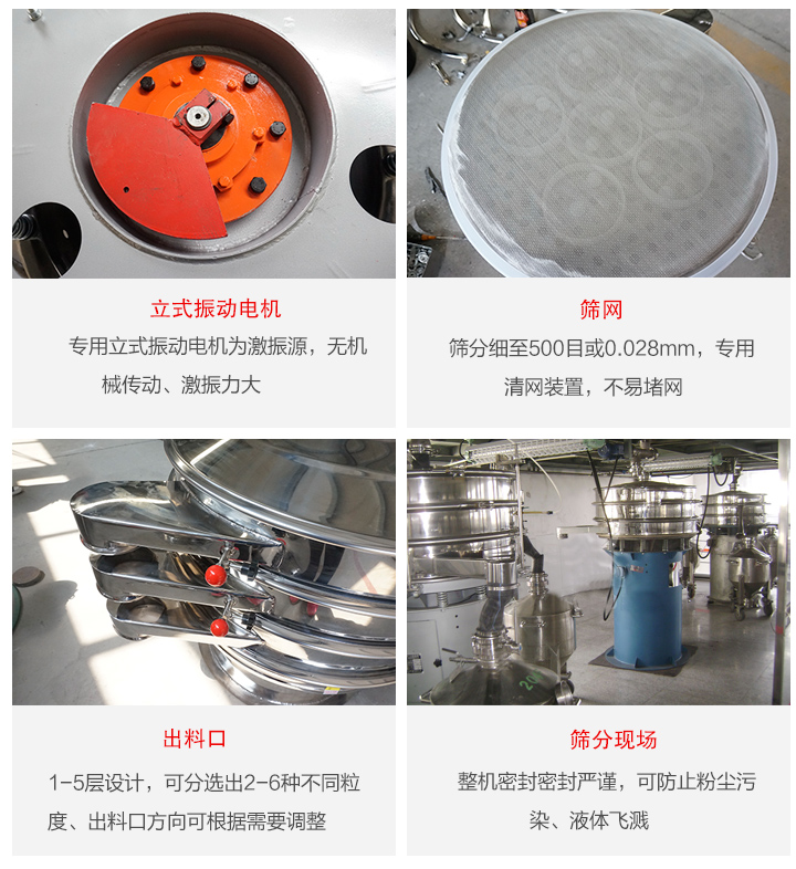 旋振篩定制化有：移動(dòng)，加緣，閘門(mén)等多種形式選擇。子母設(shè)計(jì)透網(wǎng)率高，換網(wǎng)方便。