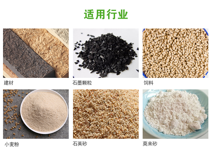 高頻振動篩主要用于化工，建材，石墨顆粒，飼料，小麥粉，石英砂，豆?jié){，果汁等各種物料的干法、濕法篩分、分級、脫水，過濾。